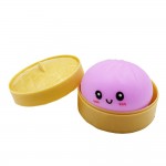 Wholesale dumpling Squishy Toy Cute novelty squishy toy designed smiling dumplin