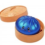 Wholesale dumpling Squishy Toy Cute novelty squishy toy designed smiling dumplin