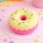 Wholesale donut Squishy Toy Fun novelty squishy toy designed frosted donut Ages
