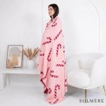 Wholesale solmere Blanket Candy Cane Blanket Wrap yourself pure indulgence Solme