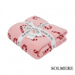 Wholesale solmere Blanket Candy Cane Blanket Wrap yourself pure indulgence Solme