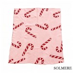 Wholesale solmere Blanket Candy Cane Blanket Wrap yourself pure indulgence Solme