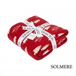 Wholesale solmere Blanket Red Christmas Tree Blanket Wrap yourself pure indulgen