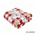 Wholesale solmere Blanket Plaid Gingerbread Man Blanket Wrap yourself pure indul