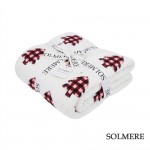 Wholesale solmere Blanket Plaid Christmas Tree Blanket Wrap yourself pure indulg