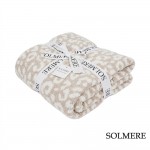 Wholesale solmere Blanket Beige Leopard Print Blanket Wrap yourself pure indulge
