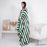 Wholesale solmere Blanket Stripe Bow Christmas Blanket Wrap yourself pure indulg