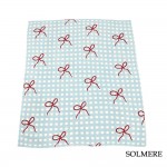 Wholesale solmere Blanket Plaid Bow Blanket Wrap yourself pure indulgence Solmer