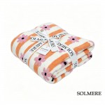 Wholesale solmere Blanket Striped Flower Blanket Wrap yourself pure indulgence S