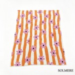 Wholesale solmere Blanket Striped Flower Blanket Wrap yourself pure indulgence S