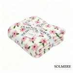 Wholesale solmere Blanket Pink Floral Blanket Wrap yourself pure indulgence Solm