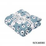 Wholesale solmere Blanket D Blue Floral Blanket Wrap yourself pure indulgence So