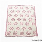 Wholesale solmere Blanket D Paw Print Blanket Wrap yourself pure indulgence Solm