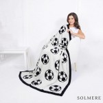 Wholesale solmere Blanket D Soccer Blanket Wrap yourself pure indulgence Solmere