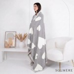 Wholesale solmere Blanket Gray Heart Blanket Wrap yourself pure indulgence Solme