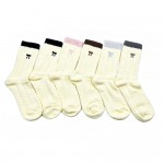 Wholesale add coquette coded staple sock wall assorted six pack pointelle knit c