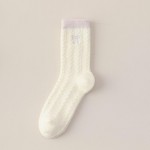 Wholesale add coquette coded staple sock wall assorted six pack pointelle knit c