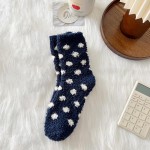 Wholesale round out cozy basics assorted six pack plush polka dot crew socks des