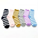 Wholesale refresh hosiery wall assorted six pack plush striped crew socks built