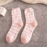 Wholesale refresh hosiery wall assorted six pack plush striped crew socks built