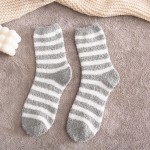 Wholesale refresh hosiery wall assorted six pack plush striped crew socks built