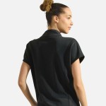 Wholesale half Zip Short Sleeve Top Pack Classic Fit Short Dolma Sleeves Unlined