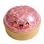 This kawaii glitter dome squishy toy is a customer favorite built on irresistible charm. Shaped like a soft, pillowy mochi with an adorable smiling face, its sparkle-finish surface catches the eye instantly. Made from slow-rise memory foam, it is ultra-soft with a satisfying slow rebound. Perfect for gift boutiques, novelty shops, and toy retailers — it performs well as an impulse buy at checkout or as a gift under ten dollars. Lightweight, easy to merchandise, and a proven seller.