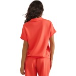 Wholesale relaxed Fit Collard V Neck Top Pack Matching Shorts Sold Separately St
