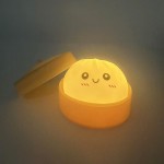 Wholesale light Up Dumpling Squishy Toy Cute novelty squishy toy designed smilin