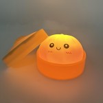 Wholesale light Up Dumpling Squishy Toy Cute novelty squishy toy designed smilin