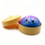 Wholesale rainbow Dumpling Squishy Toy Cute novelty squishy toy designed smiling