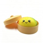 Wholesale rainbow Dumpling Squishy Toy Cute novelty squishy toy designed smiling
