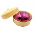 Wholesale glitter Dumpling Squishy Toy Cute novelty squishy toy designed smiling