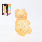 Wholesale glitter Bear Squishy Toy Cute novelty squishy toy designed gel glitter