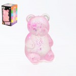Wholesale glitter Bear Squishy Toy Cute novelty squishy toy designed gel glitter