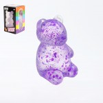 Wholesale glitter Bear Squishy Toy Cute novelty squishy toy designed gel glitter