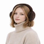 Wholesale plush faux fur earmuffs oversized cloud soft ear pads fully covered fa