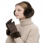 Wholesale faux Fur Earmuffs plush ultra soft pile wraps ears cozy warmth padded