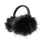 Wholesale fluffy Faux Fur Earmuffs oversized shaggy pile ear pads frame soft clo
