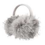 Wholesale fluffy Faux Fur Earmuffs oversized shaggy pile ear pads frame soft clo