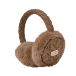 Wholesale kids Knit Earmuffs plush faux fur ear pads wrapped soft cable knit cov