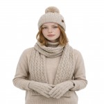 Wholesale textured Knit Oblong Scarf dimensional honeycomb stitch neatly ribbed