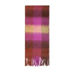 Wholesale brushed plaid scarf fringed ends soft napped cut long enough wrap twic