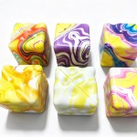 Wholesale marbled Cube Squishy Toy Cute novelty squishy toy designed marbled cub
