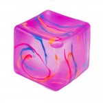Wholesale splatter Paint Cube Squishy Toy Cute novelty squishy toy designed gel
