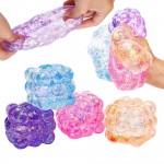 Wholesale glitter Bubble Cube Squishy Toy Cute novelty squishy toy designed tran