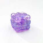 Wholesale glitter Bubble Cube Squishy Toy Cute novelty squishy toy designed tran