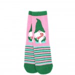Wholesale holiday crew sock set four coordinating pairs soft cotton blend knit c