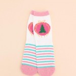 Wholesale holiday crew sock set four coordinating pairs soft cotton blend knit c
