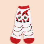 Wholesale holiday crew sock set four coordinating pairs soft cotton blend knit c